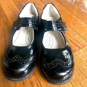 Girl’s Pediped black patent leather spectator